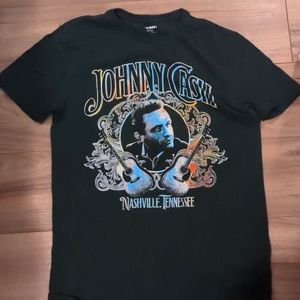 Forest green johnny cash t-shirt